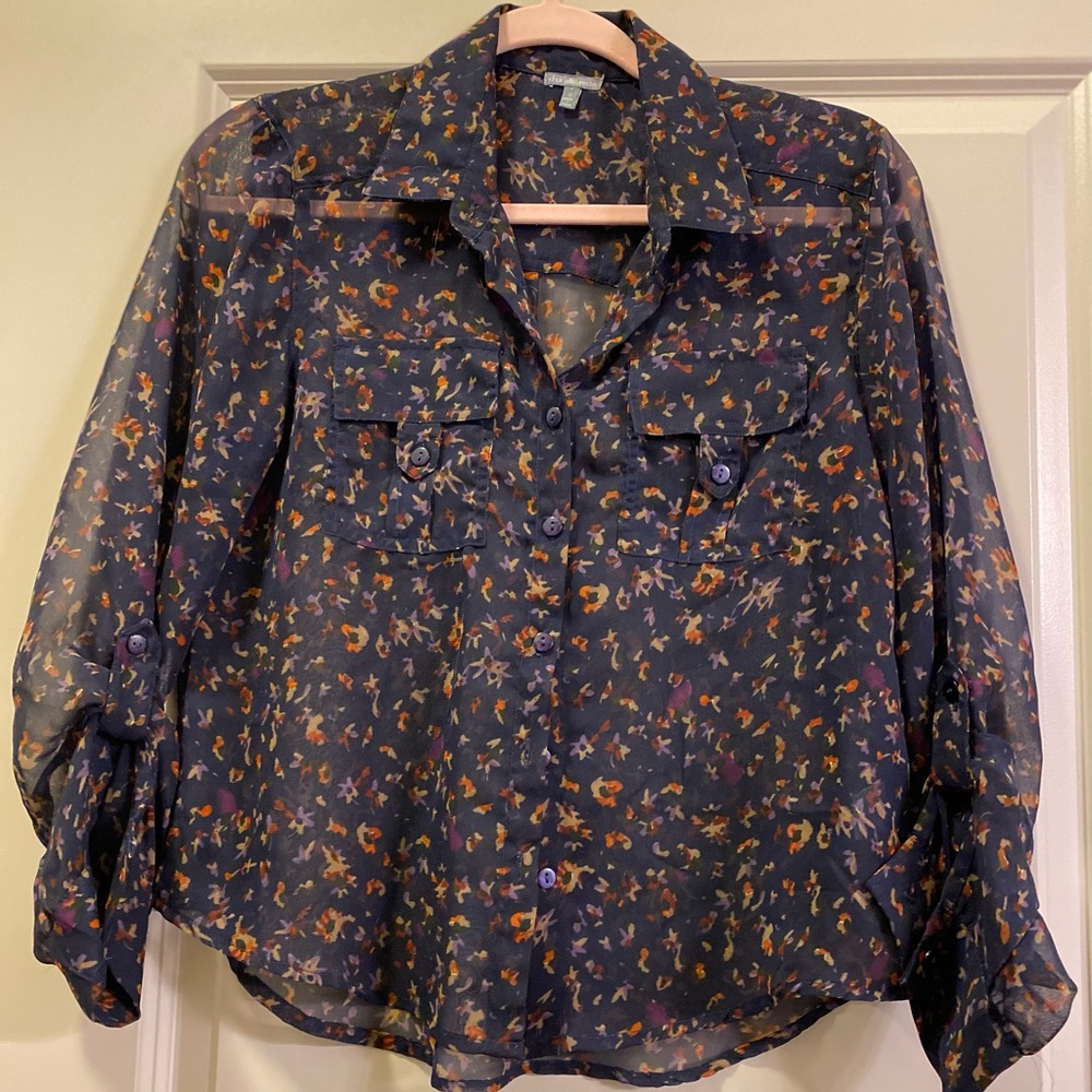 Navy Blue Button Down
